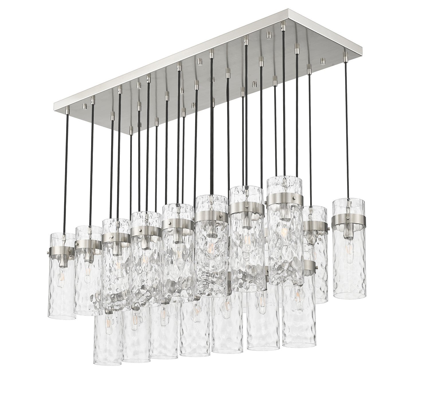 Lustre linéaire 23 lumières | Fontaine