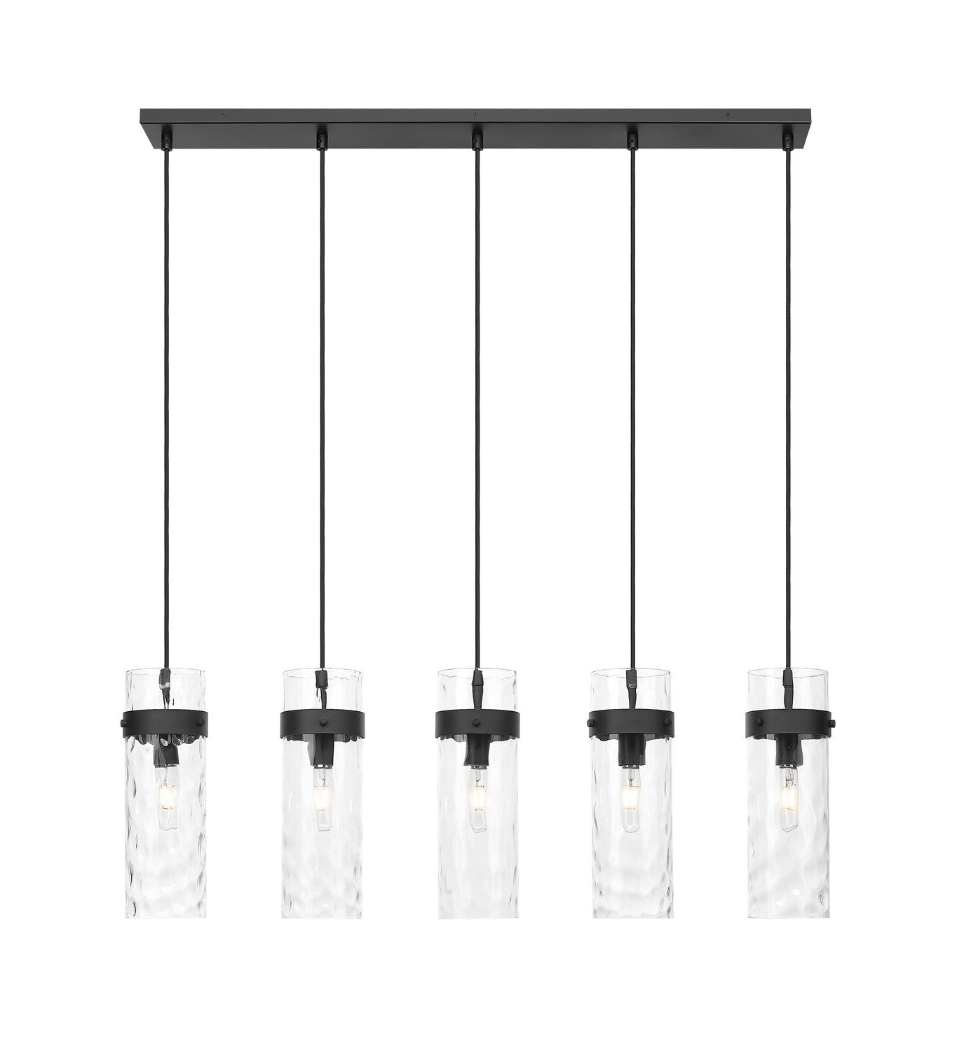 Lustre linéaire 5 lumières | Fontaine