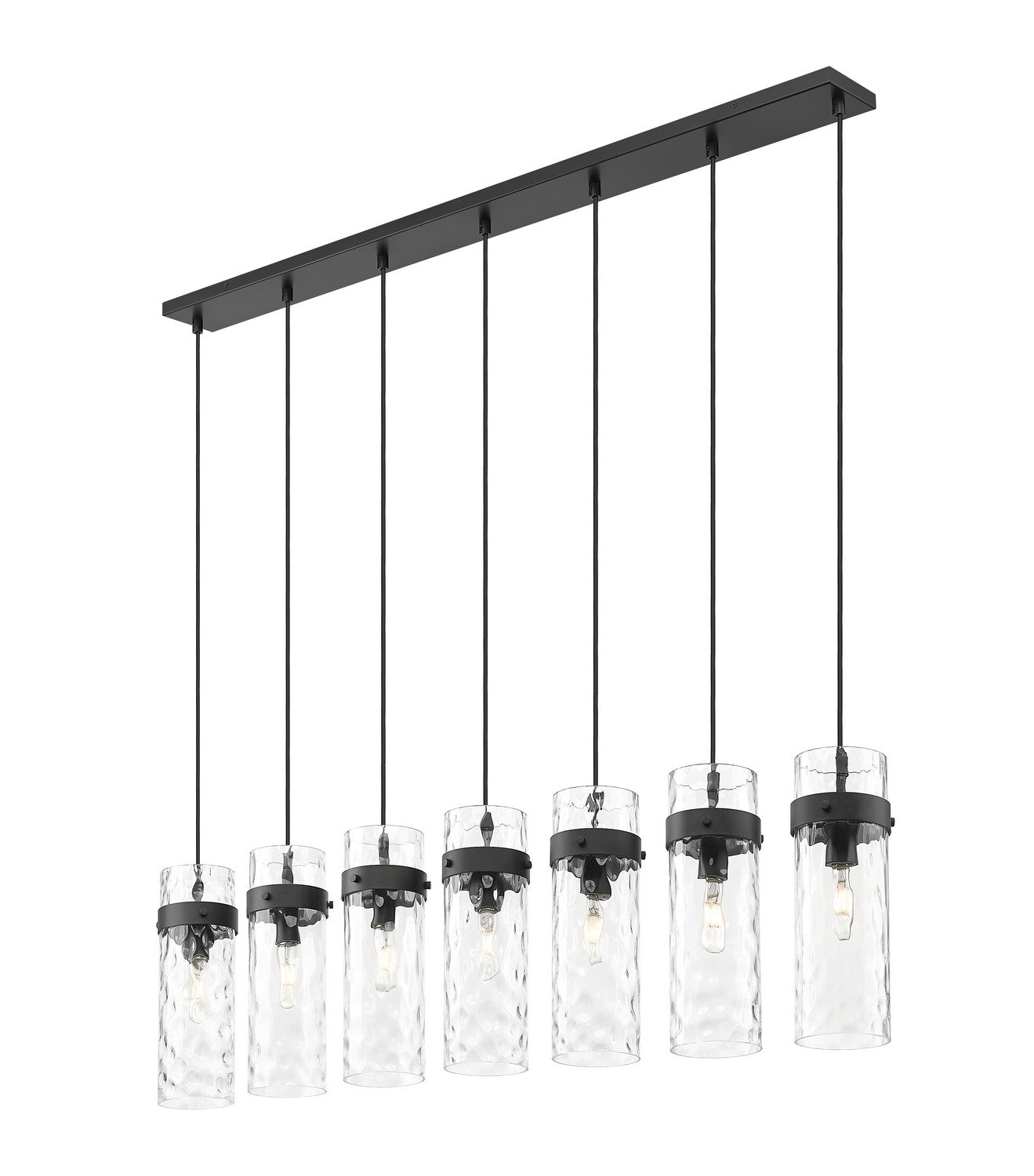 Lustre linéaire 7 lumières | Fontaine