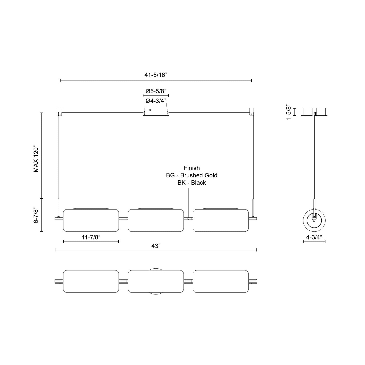 Suspension linéaire DEL | Hilo