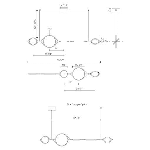 Suspension linéaire DEL | Serif
