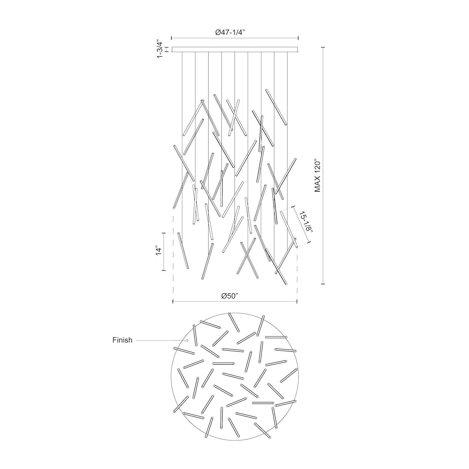 Suspension DEL | Chute