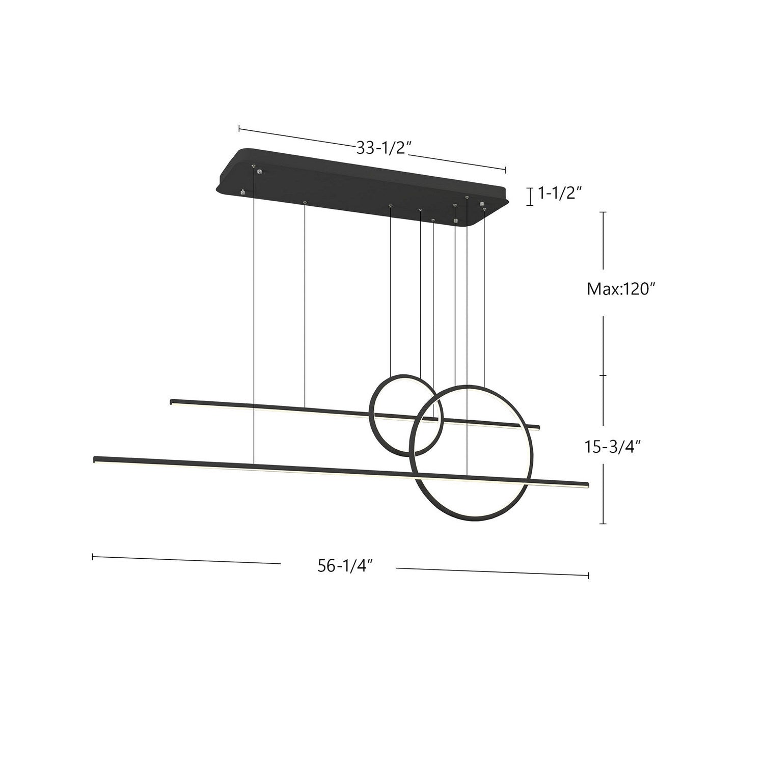 Suspension DEL | Chute Calypso