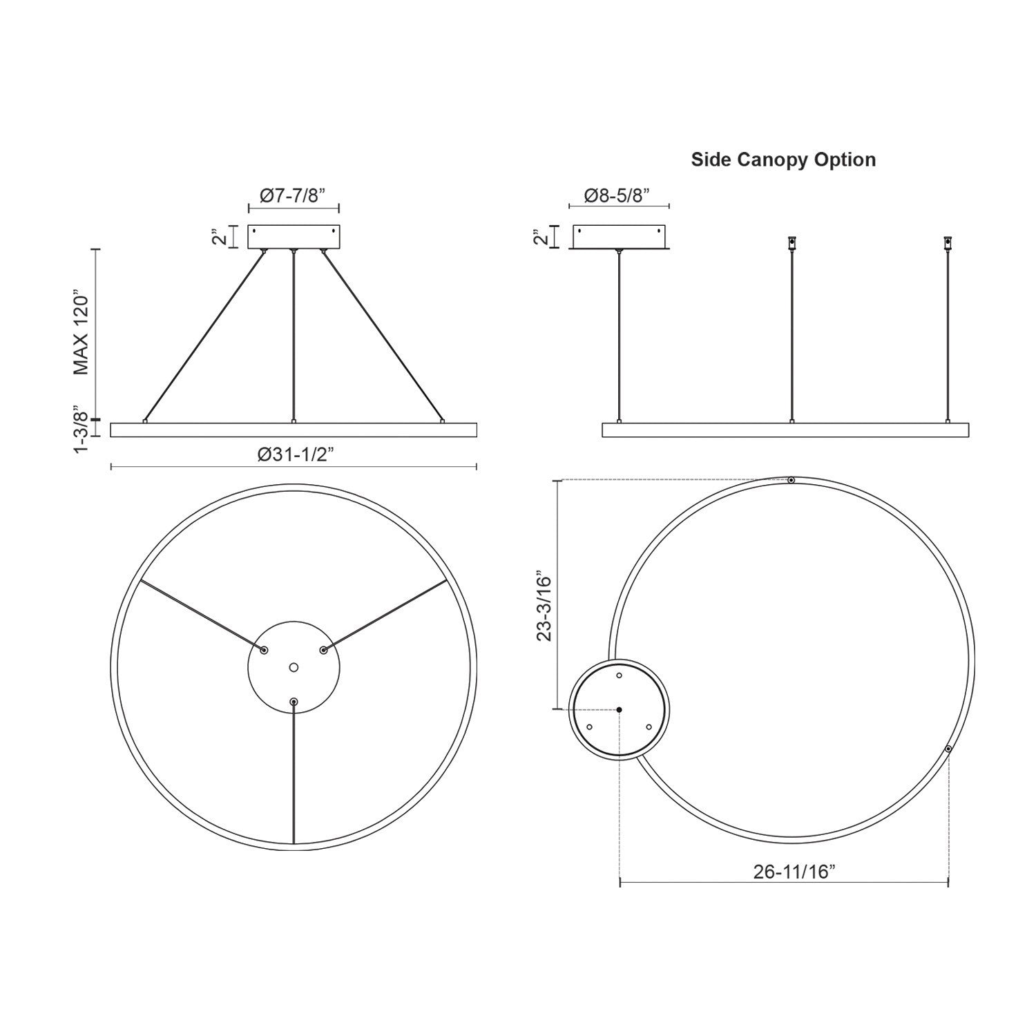 Suspension DEL | Cerchio