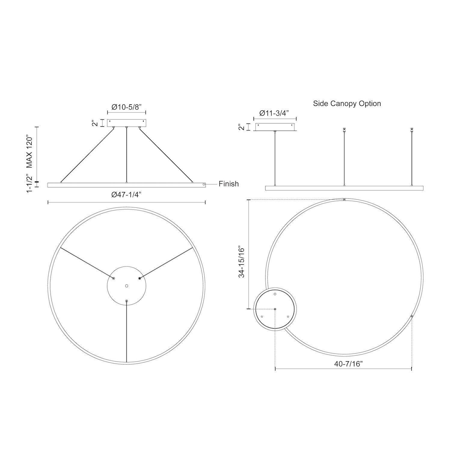 Suspension DEL | Cerchio