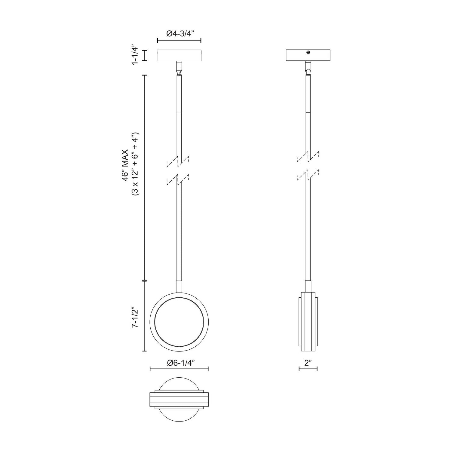 Suspension DEL | Blanco