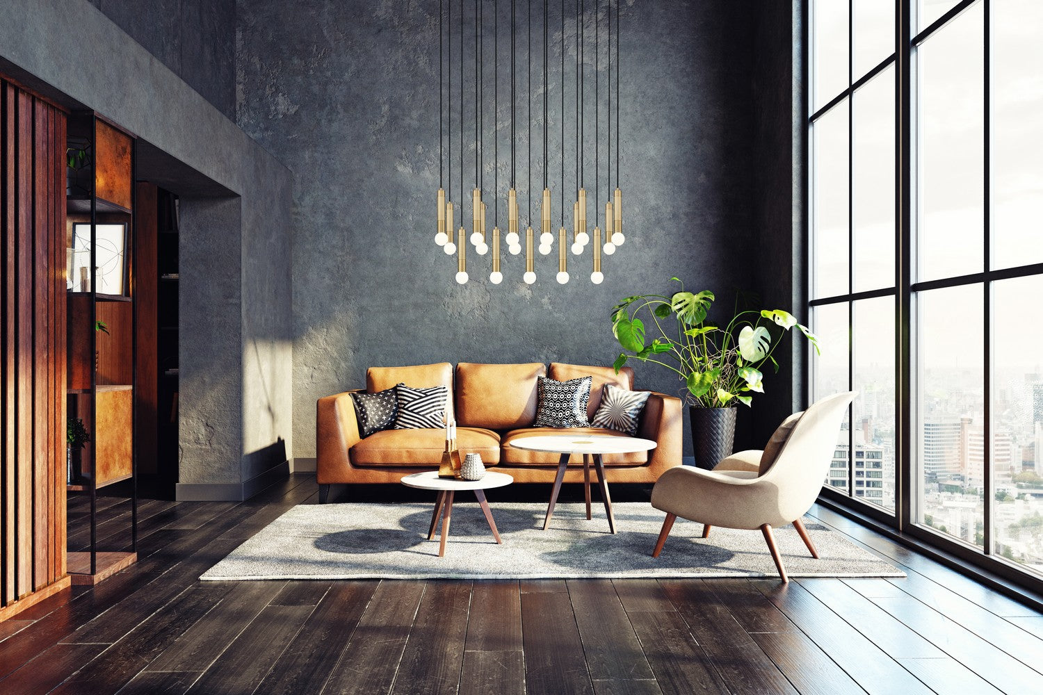 Lustre linéaire 17 lumières | Stari