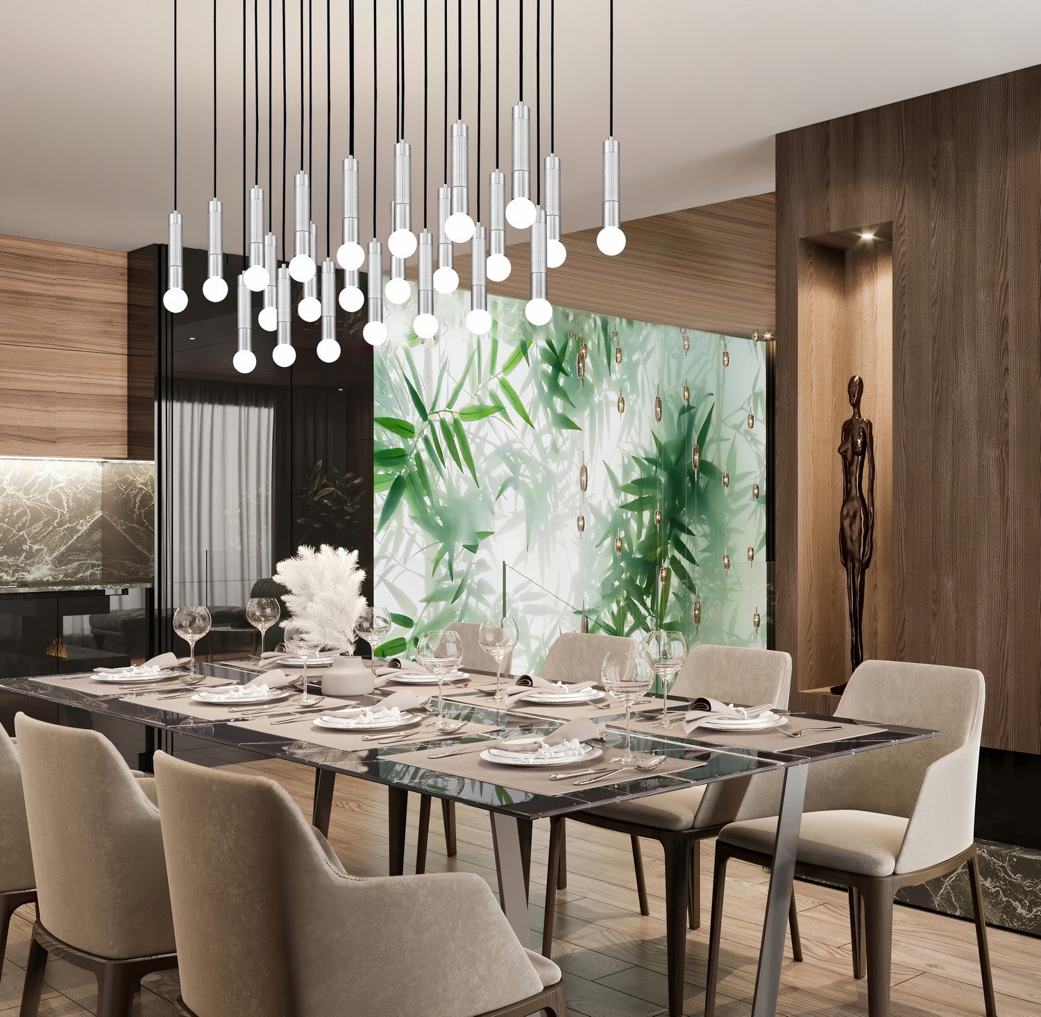 Lustre linéaire 23 lumières | Stari