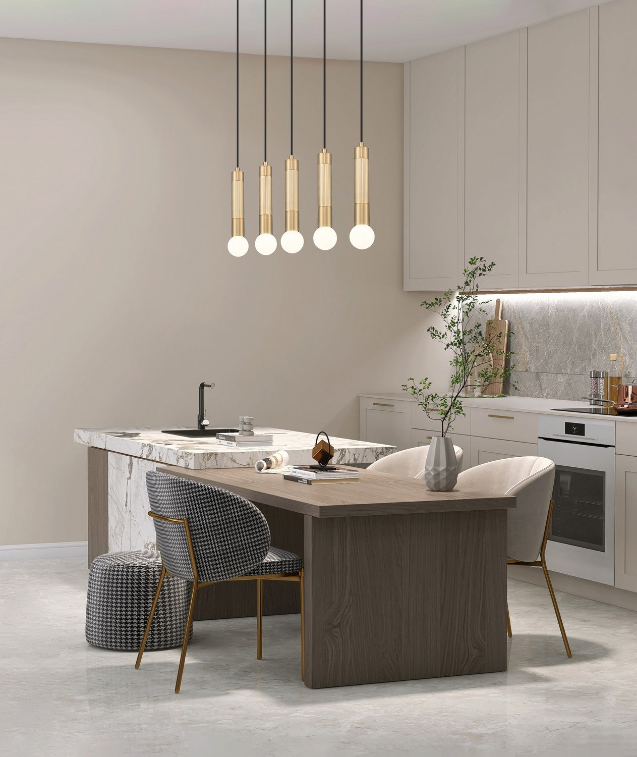 Lustre linéaire 5 lumières | Stari
