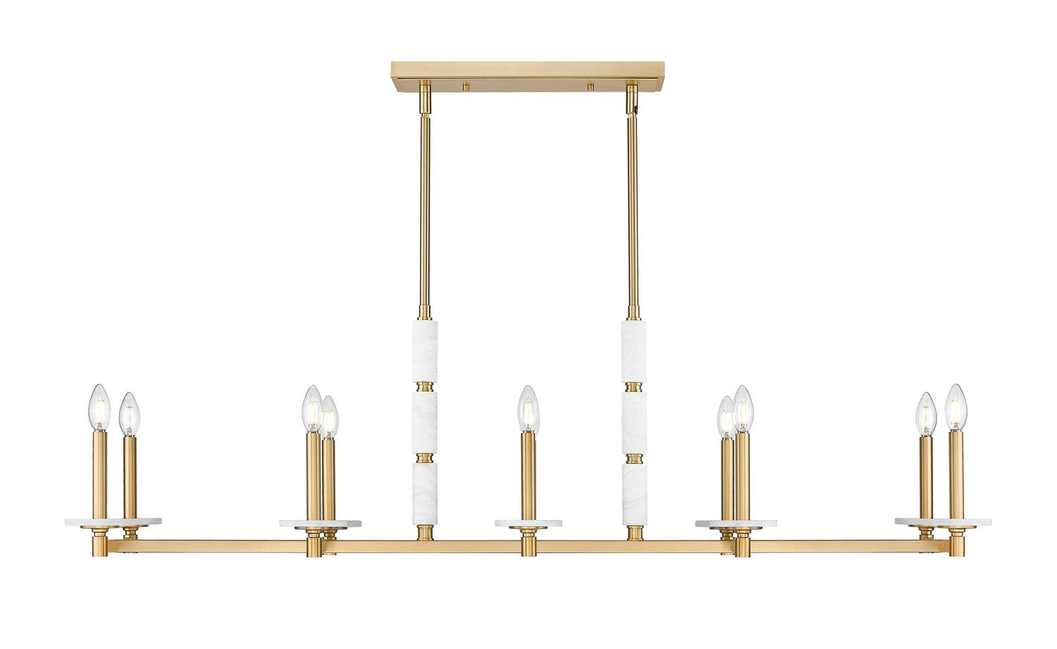 Lustre linéaire 10 lumières | Kaden