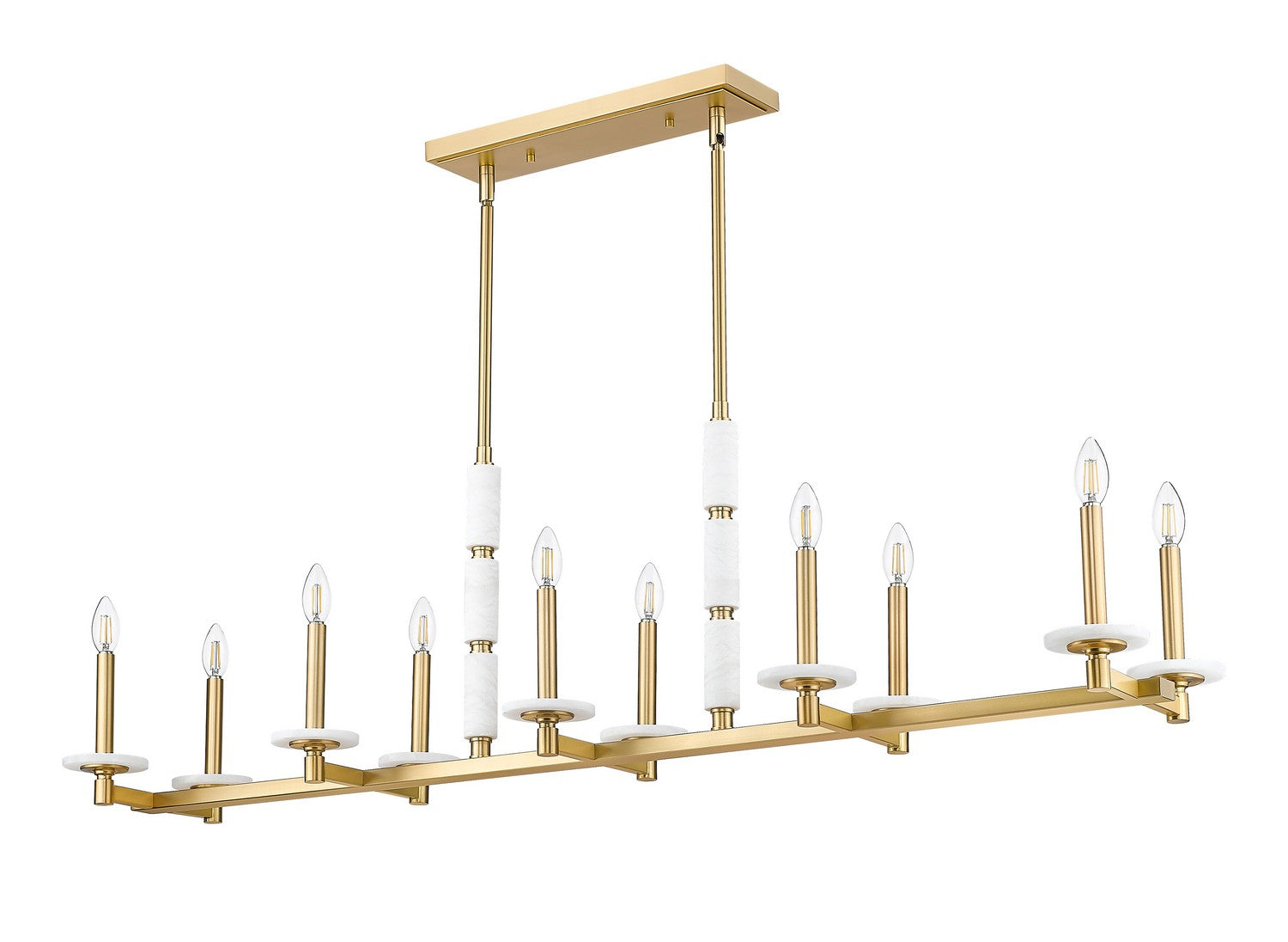 Lustre linéaire 10 lumières | Kaden