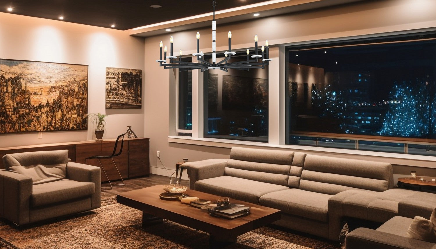 Lustre 12 lumières | Kaden