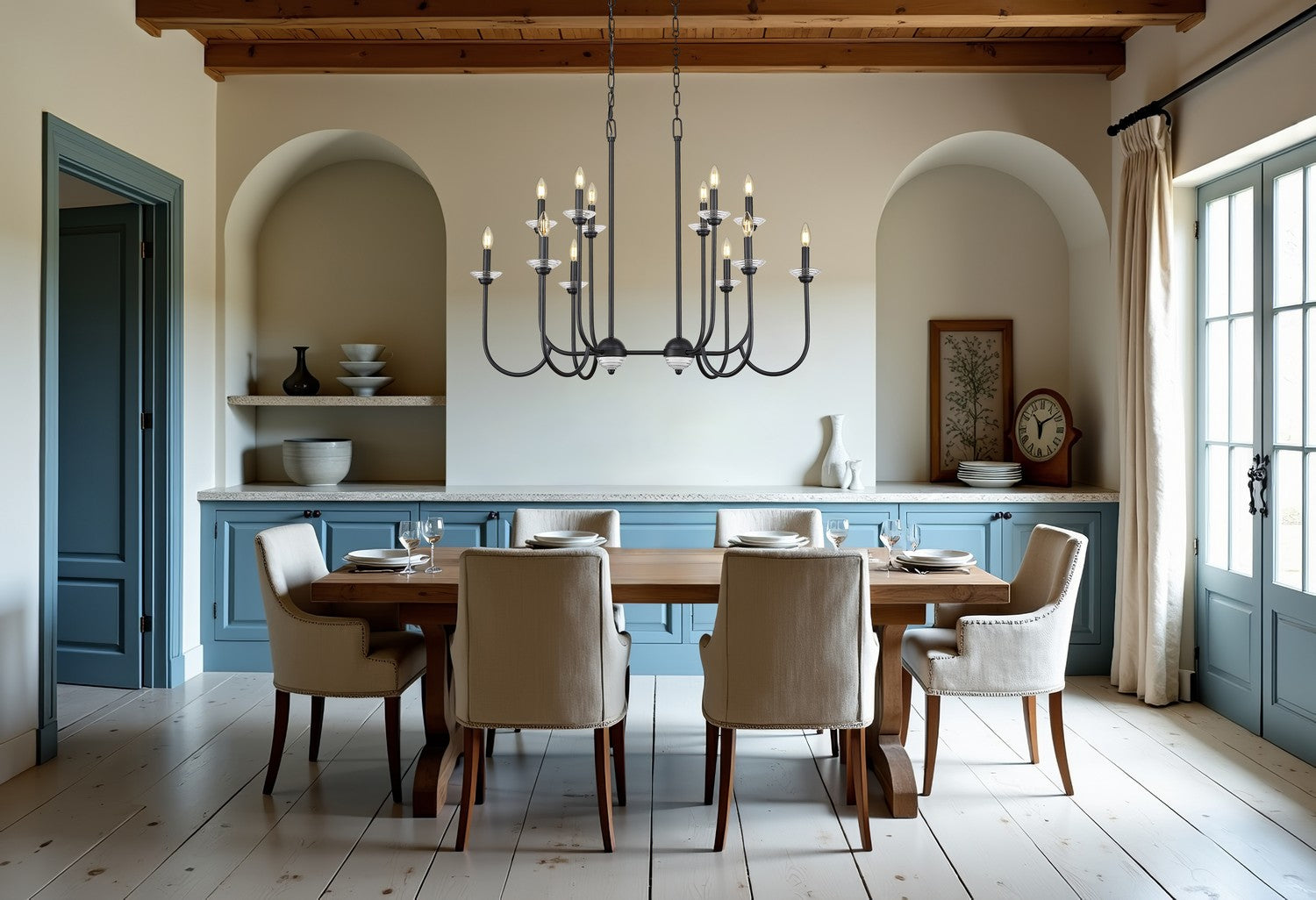 Lustre linéaire 12 lumières | Allistair