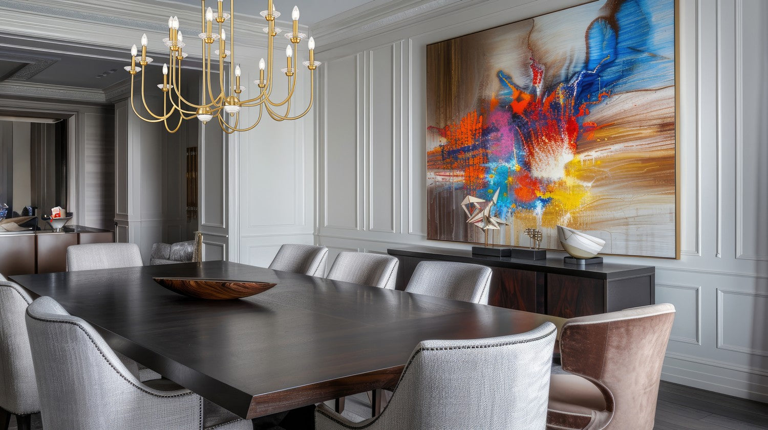Lustre linéaire 16 lumières | Allistair