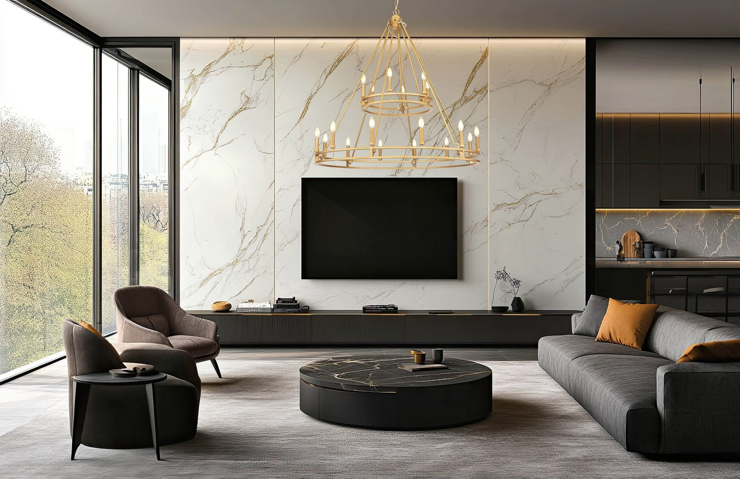 Lustre 18 lumières | Dennison