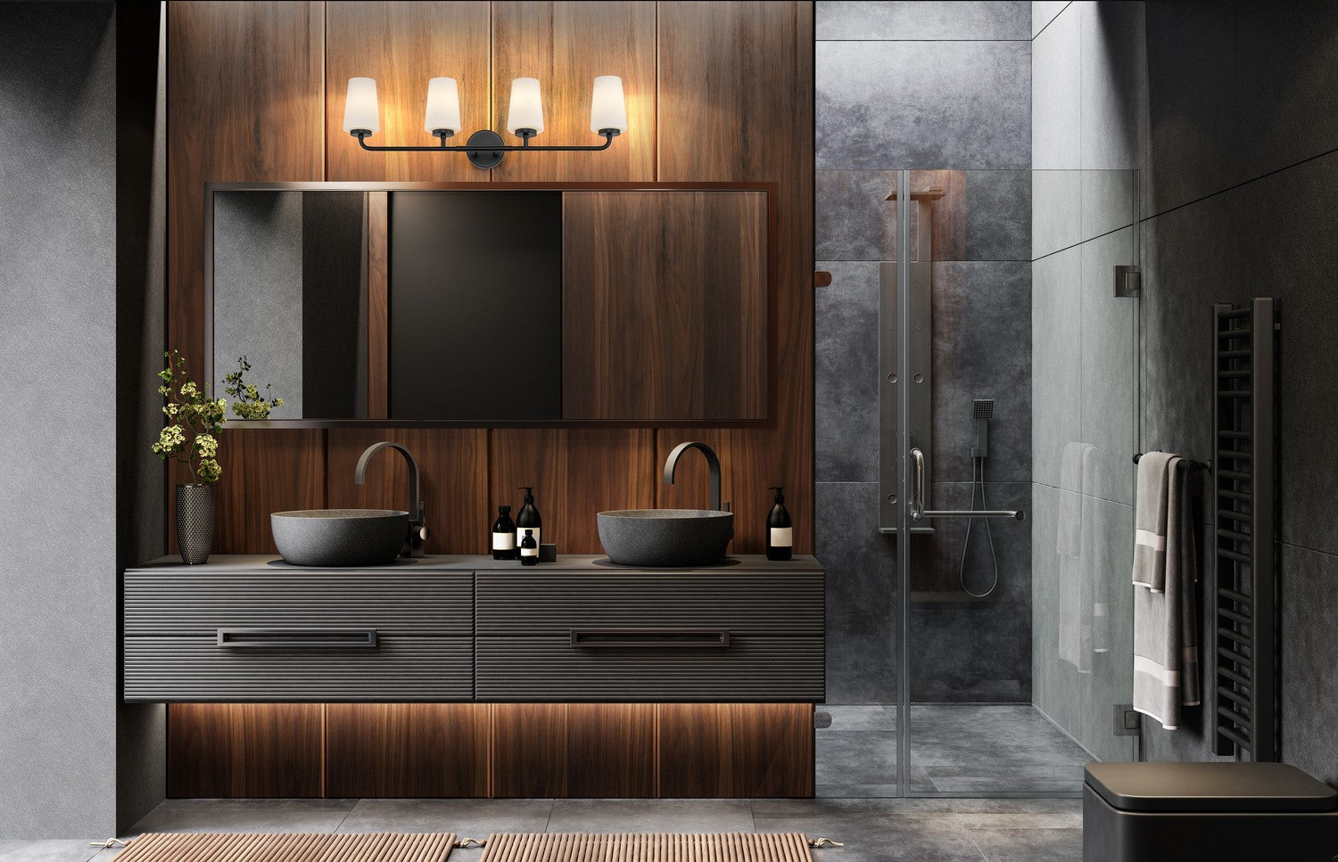 Applique de vanité 4 lumières | Montford