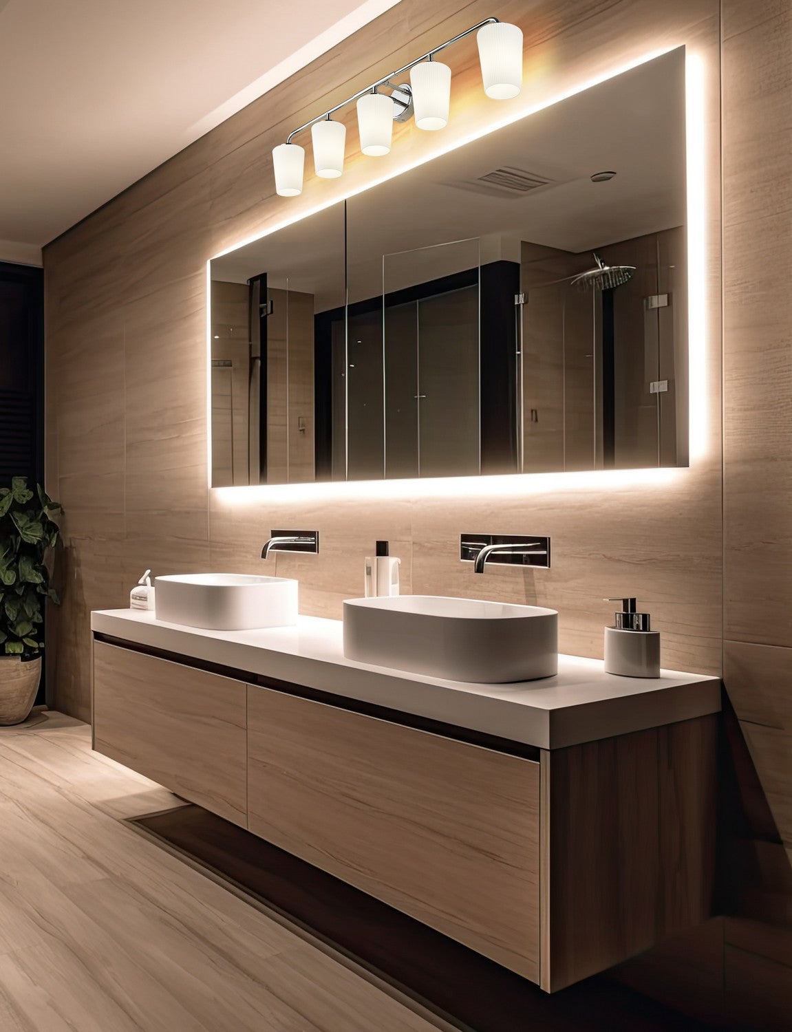 Applique de vanité 5 lumières | Montford