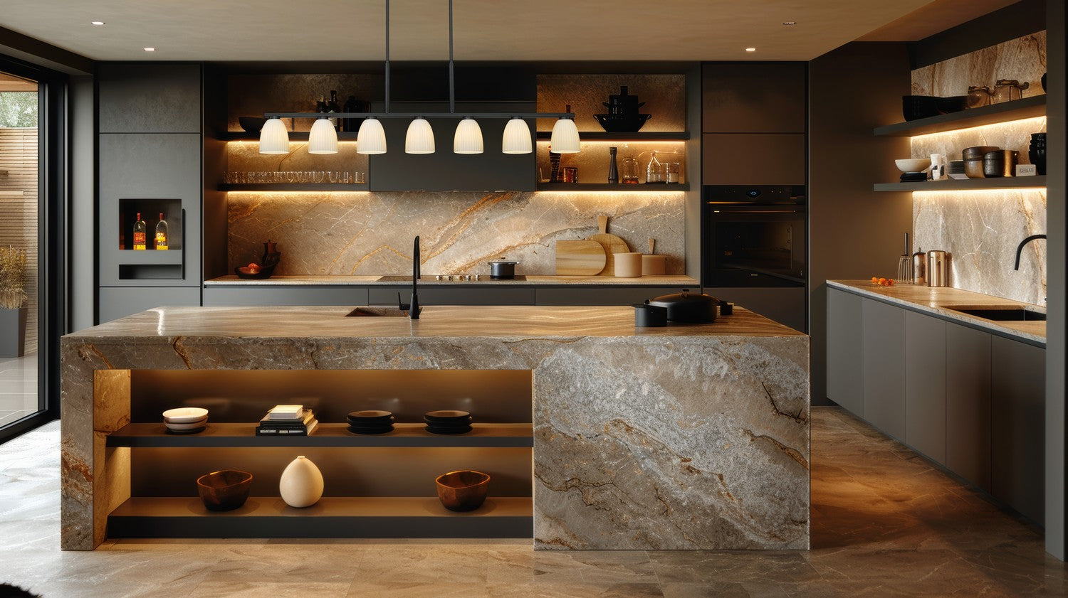 Lustre linéaire 7 lumières | Naya
