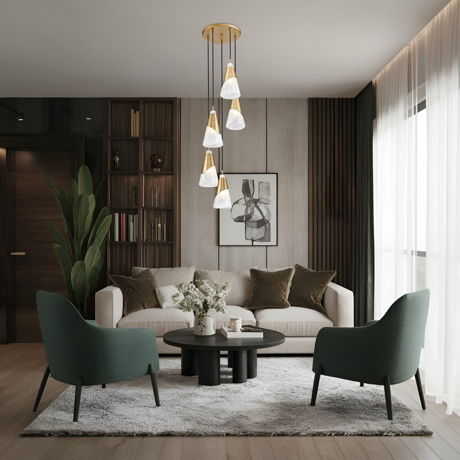 Lustre 5 lumières | Aimie