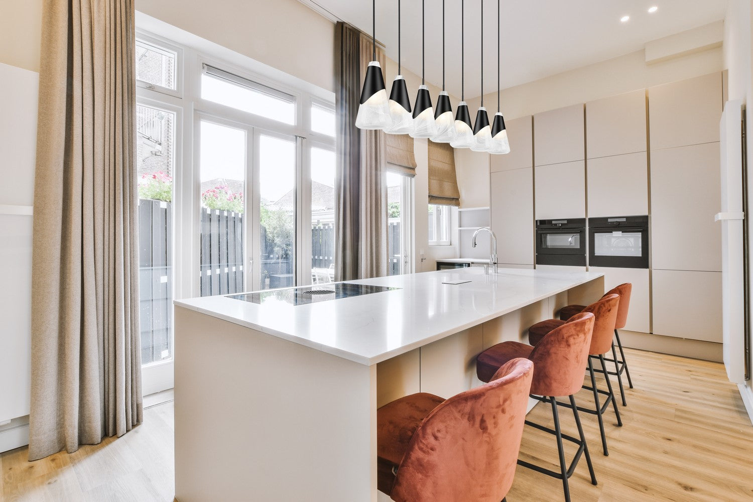 Lustre linéaire 7 lumières | Aimie