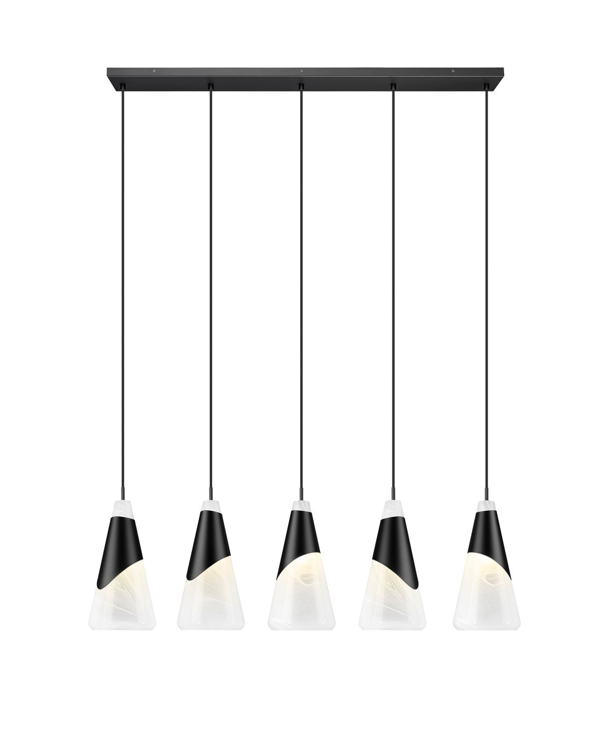 Lustre linéaire 5 lumières | Aimie