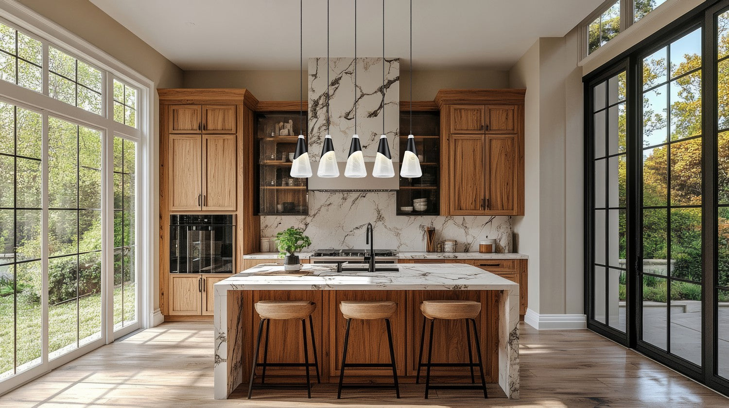 Lustre linéaire 5 lumières | Aimie