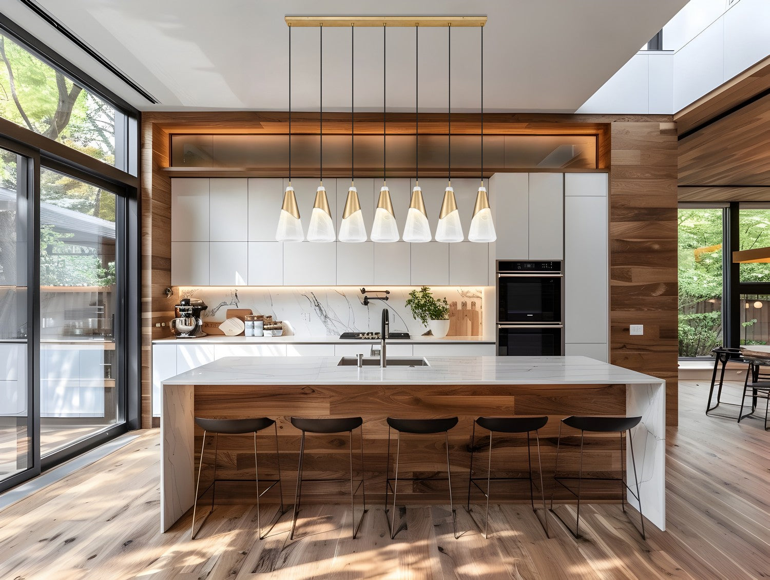 Lustre linéaire 7 lumières | Aimie