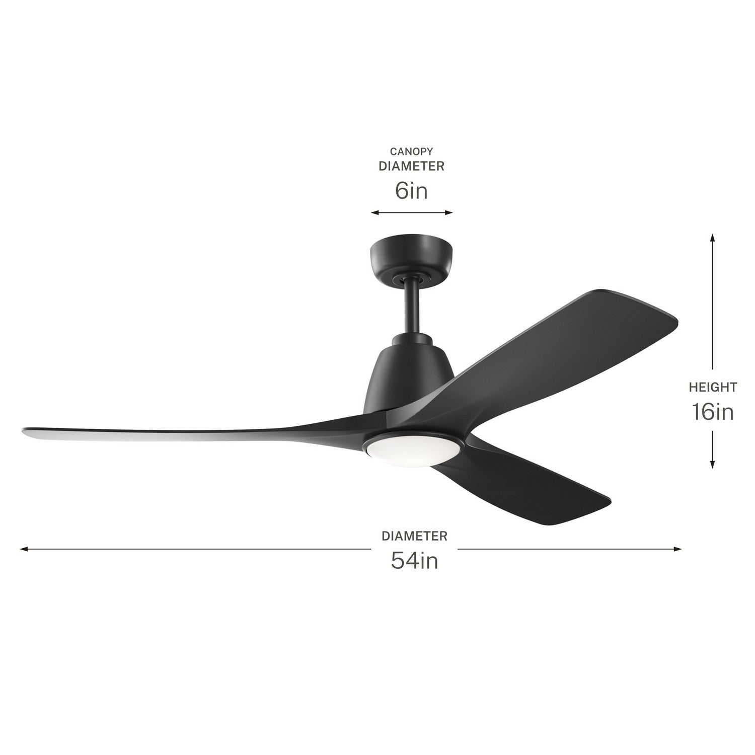 Ventilateur de plafond 54 po | Volos II