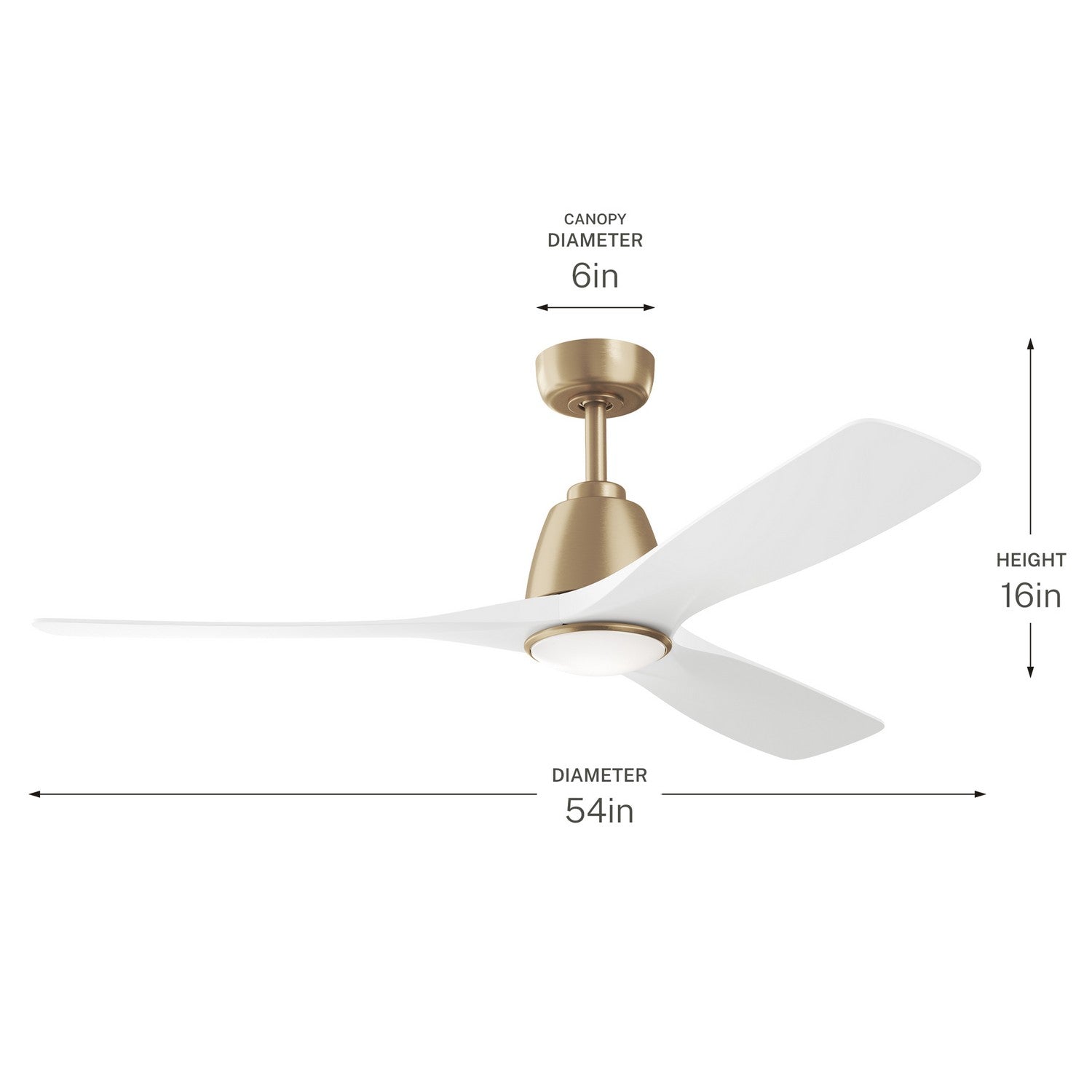 Ventilateur de plafond 54 po | Volos II