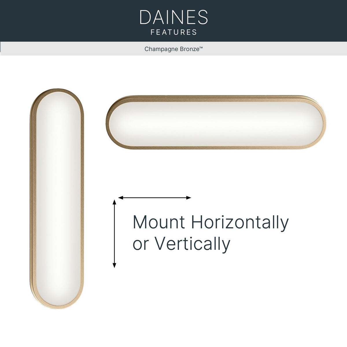 Barre de salle de bain DEL | Daines