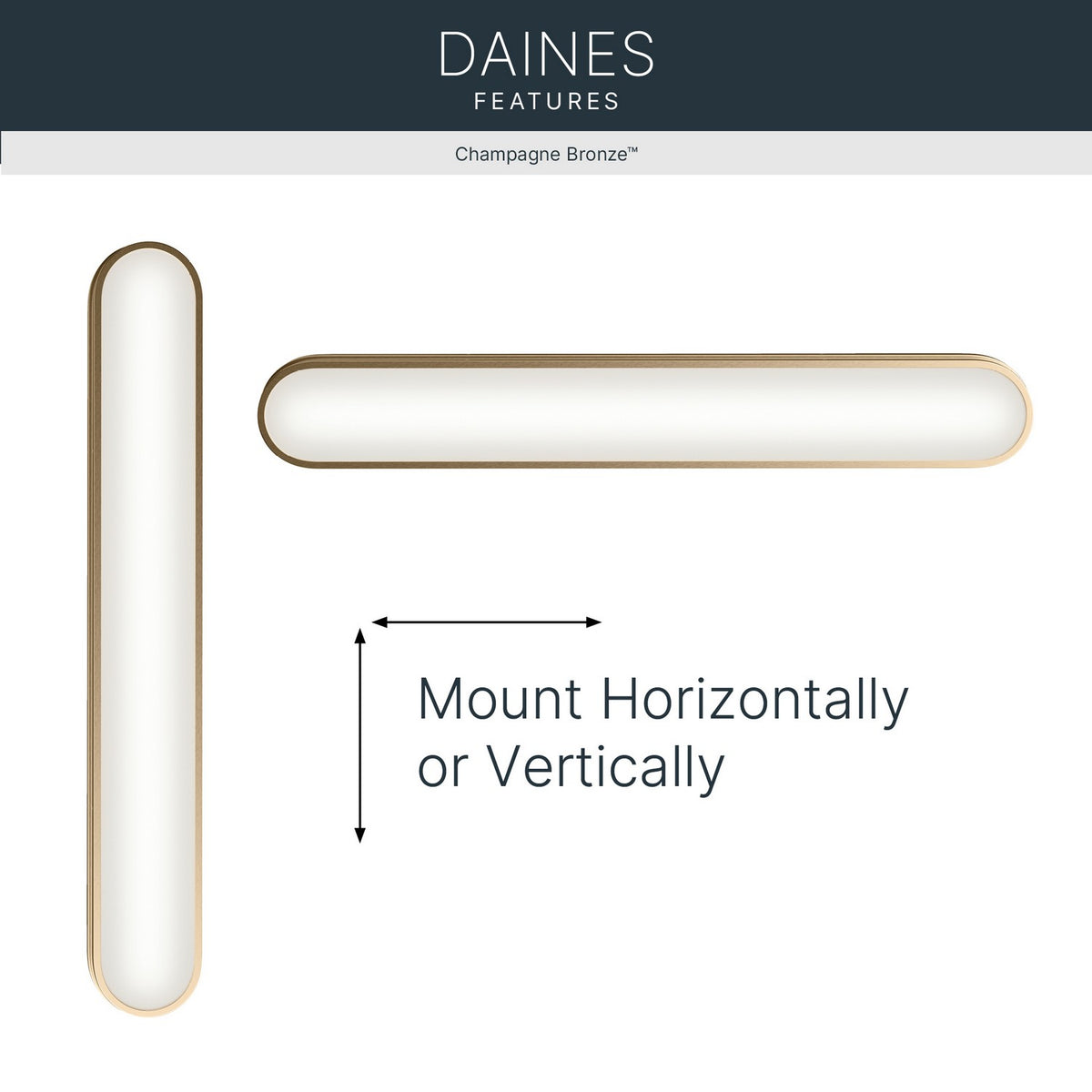 Barre de salle de bain DEL | Daines
