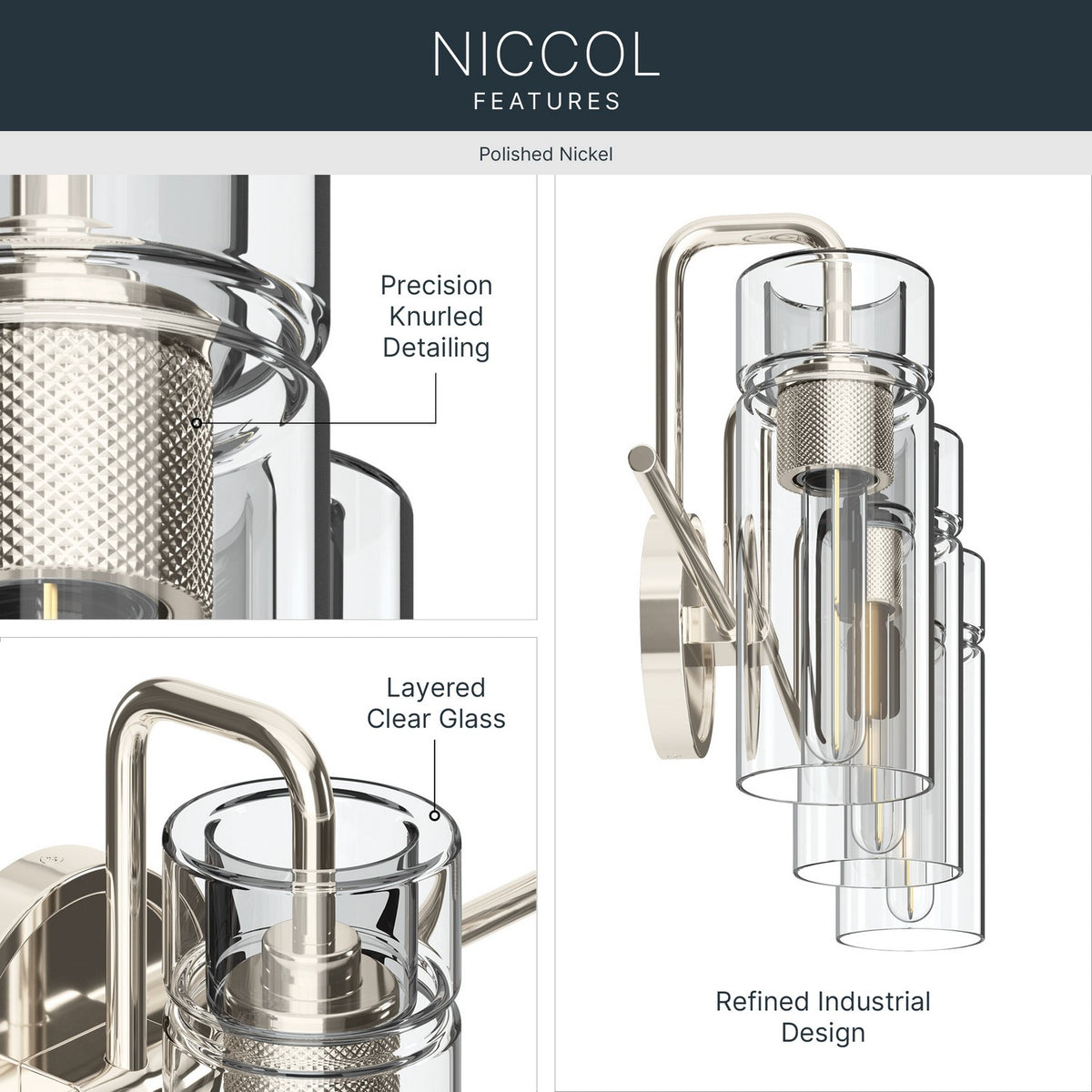 Applique de salle de bain 3 lumières | Niccol