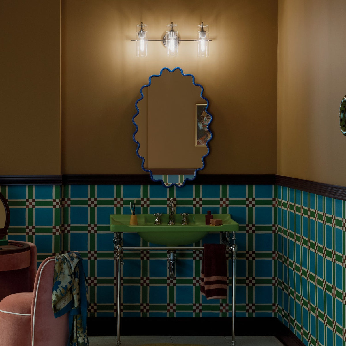Applique de salle de bain 3 lumières | Niccol