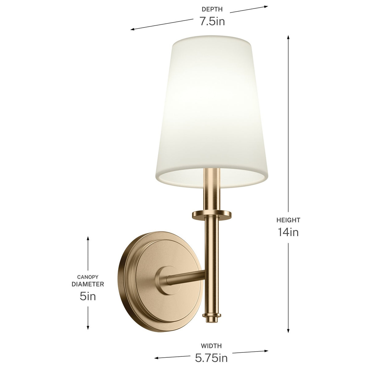 Applique murale 1 lumière | Kleine