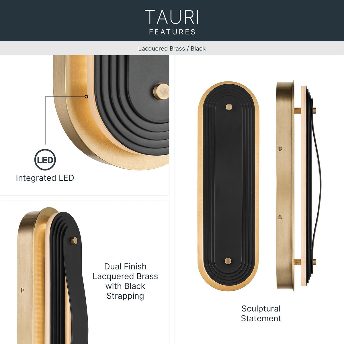 Applique murale DEL | Tauri