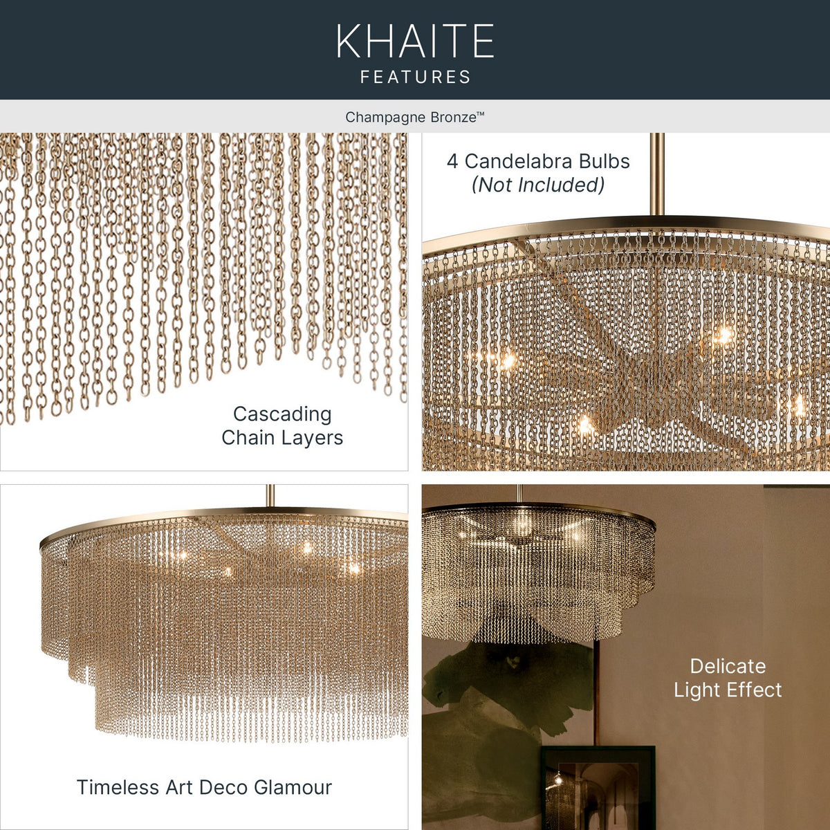 Lustre 4 lumières | Khaite