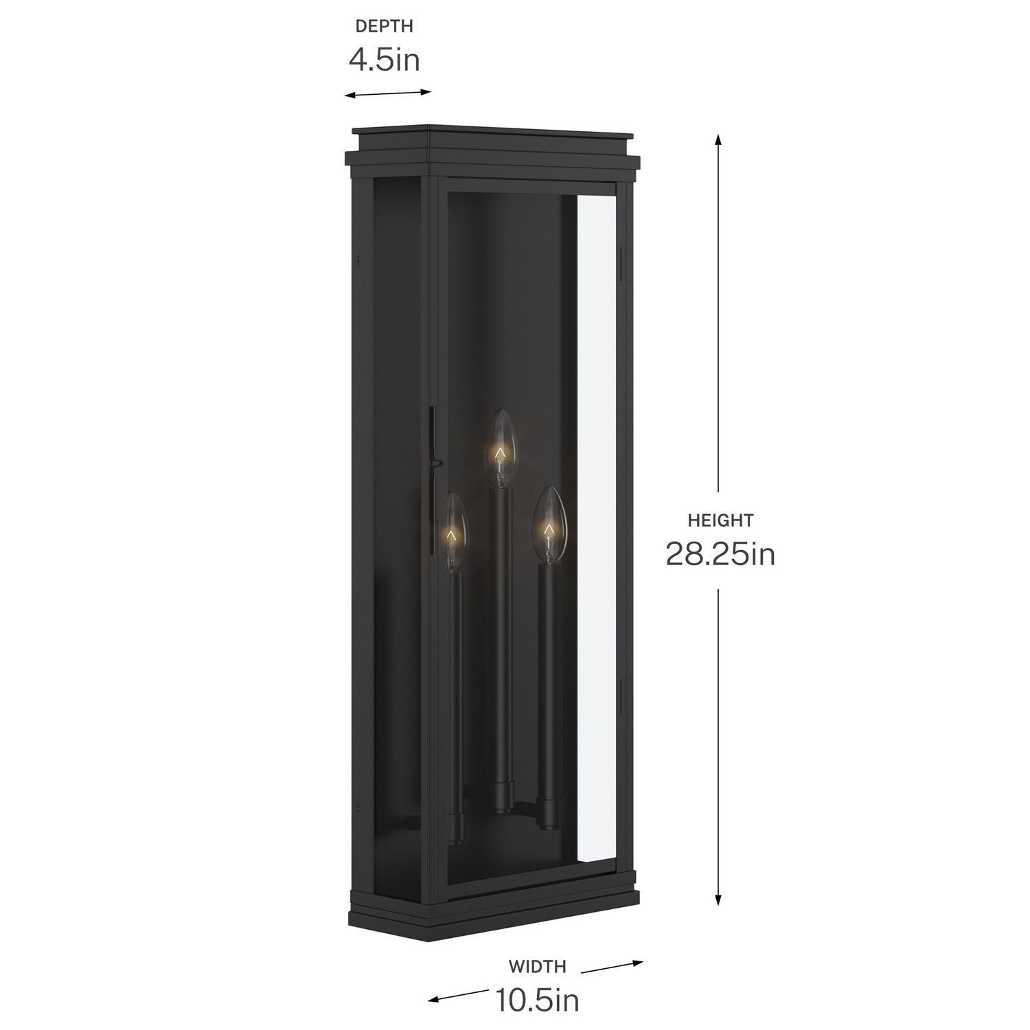 Applique murale extérieure 3 lumières | Lundon