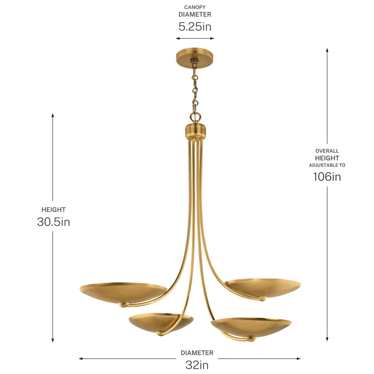 Lustre 4 lumières | Palmela