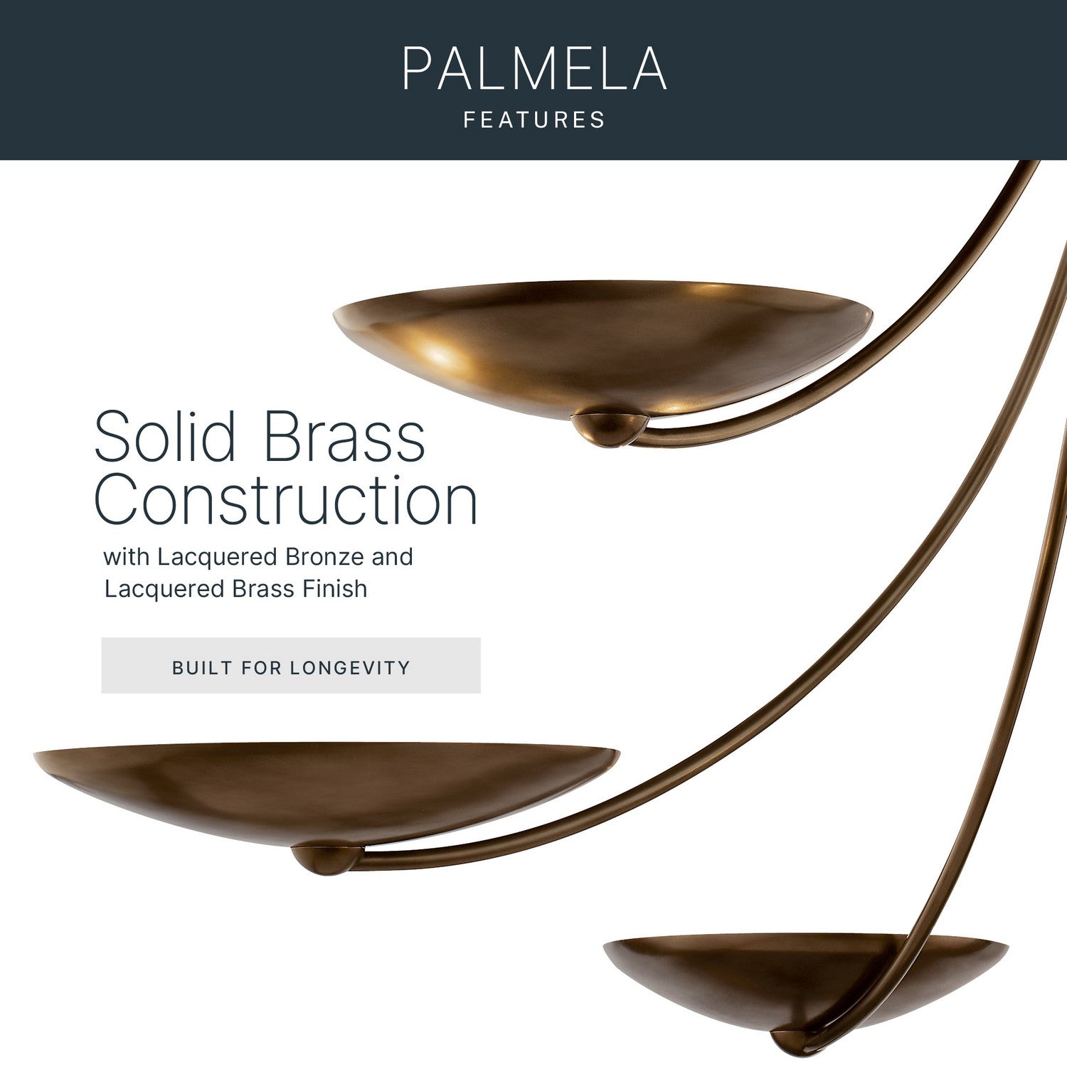 Lustre ou semi-plafonnier 4 lumières | Palmela