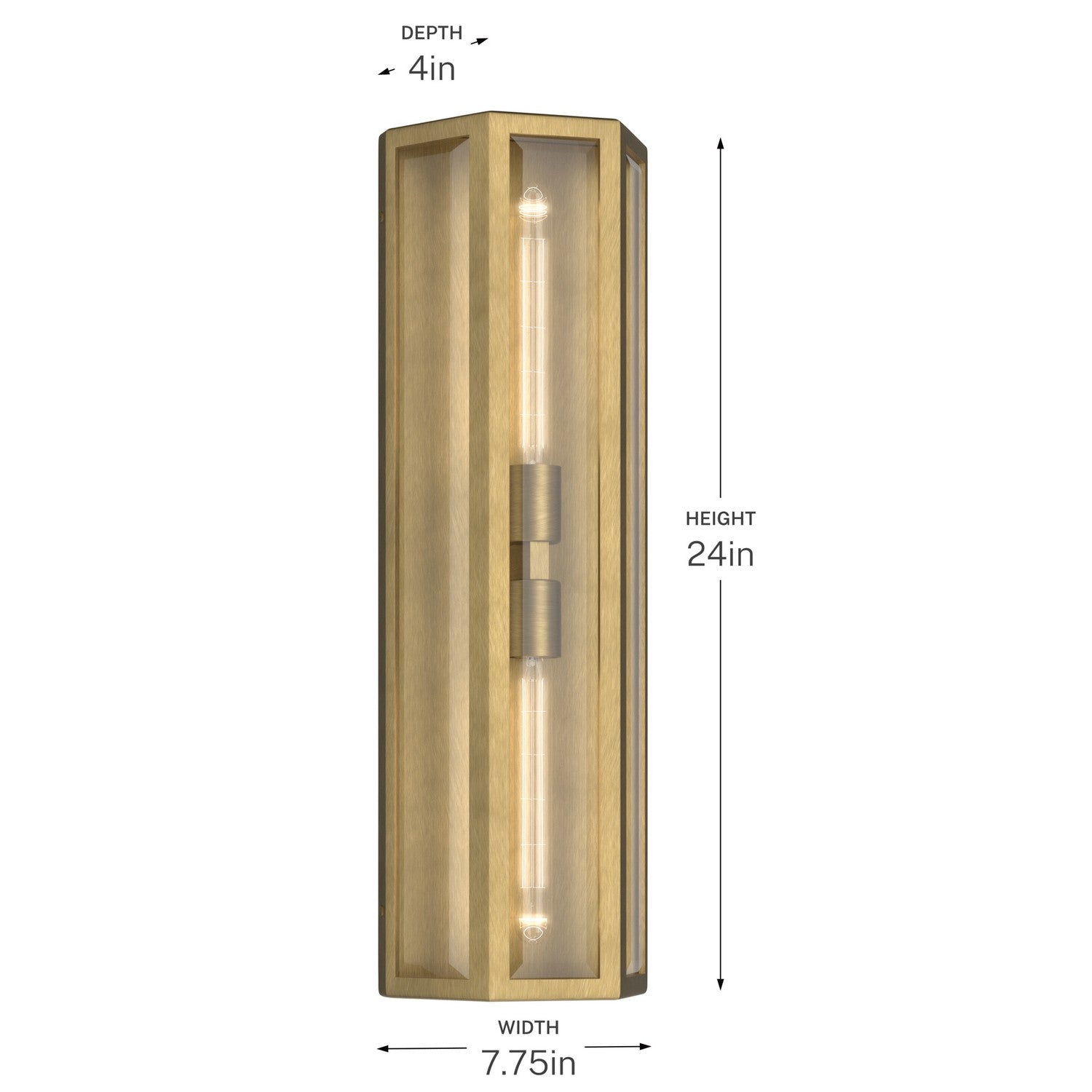 Applique murale extérieure 2 lumières | Berens