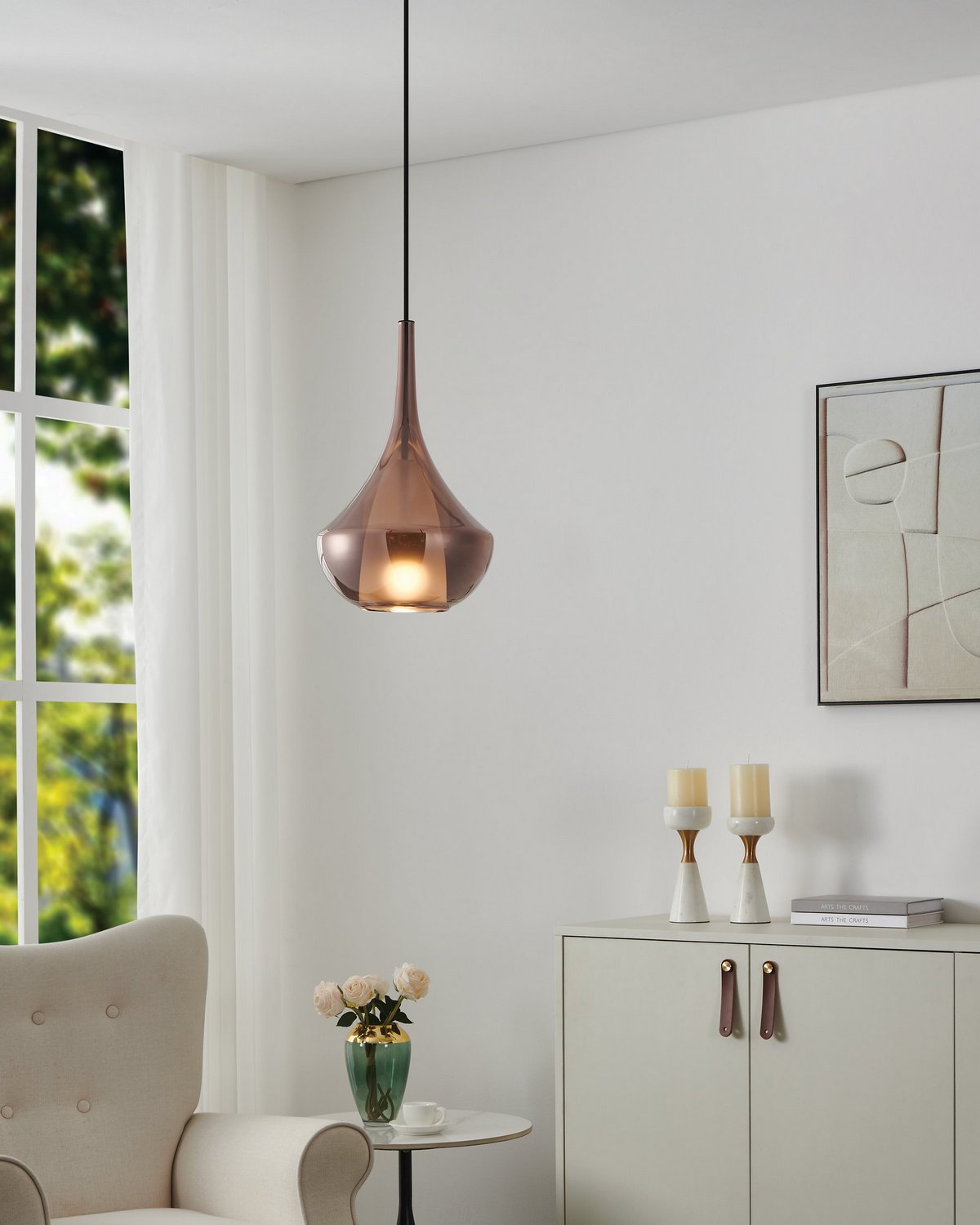 Suspension 1 lumière | Almoster