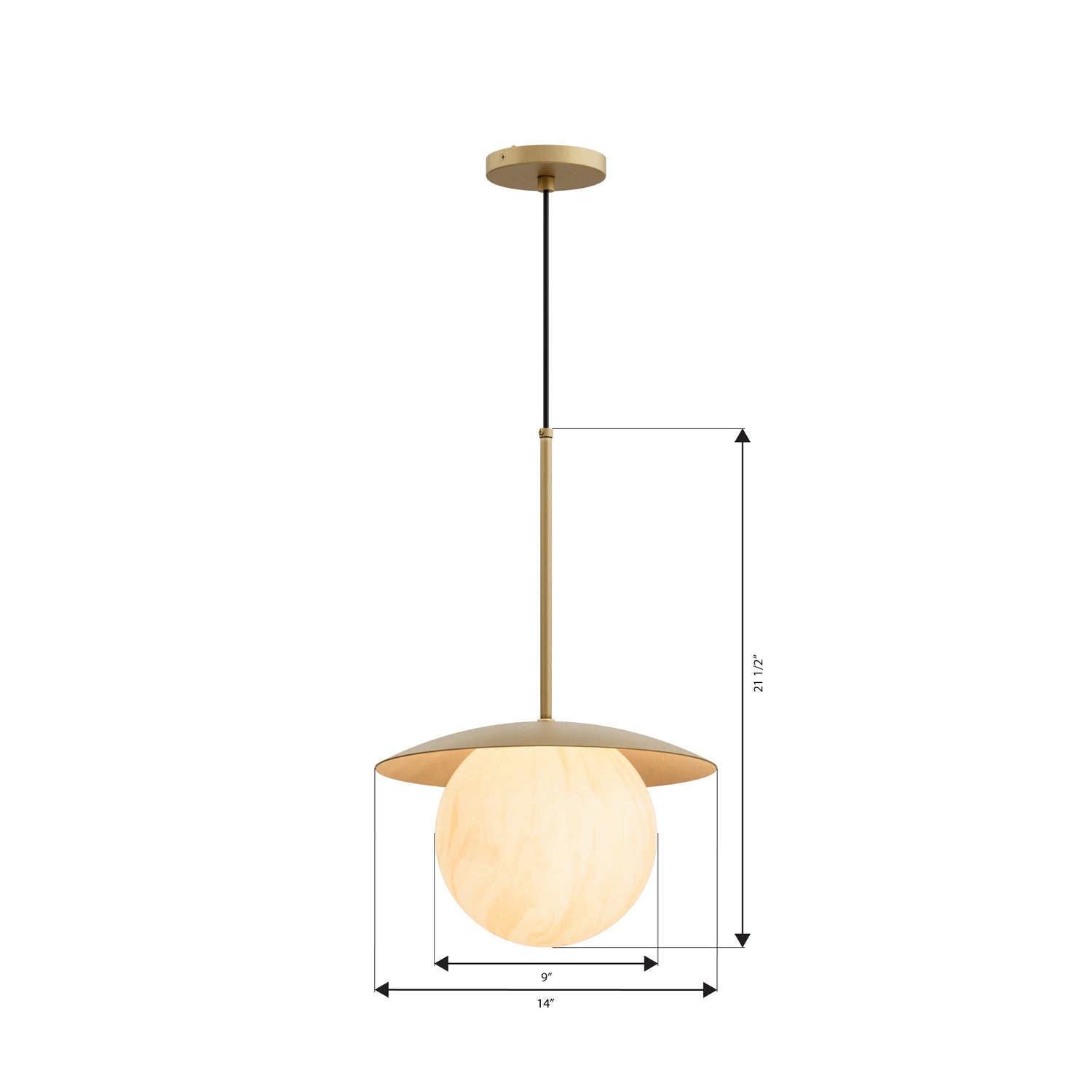 Suspension 1 lumière | Olenne