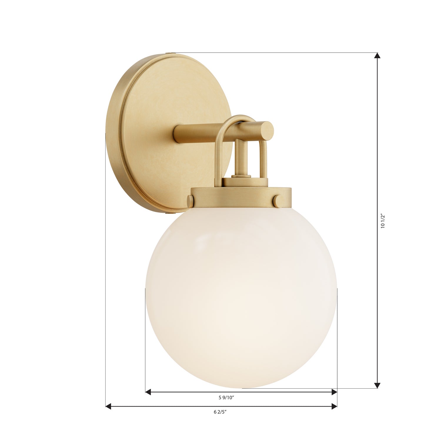 Applique de salle de bain 1 lumière | Ortesa
