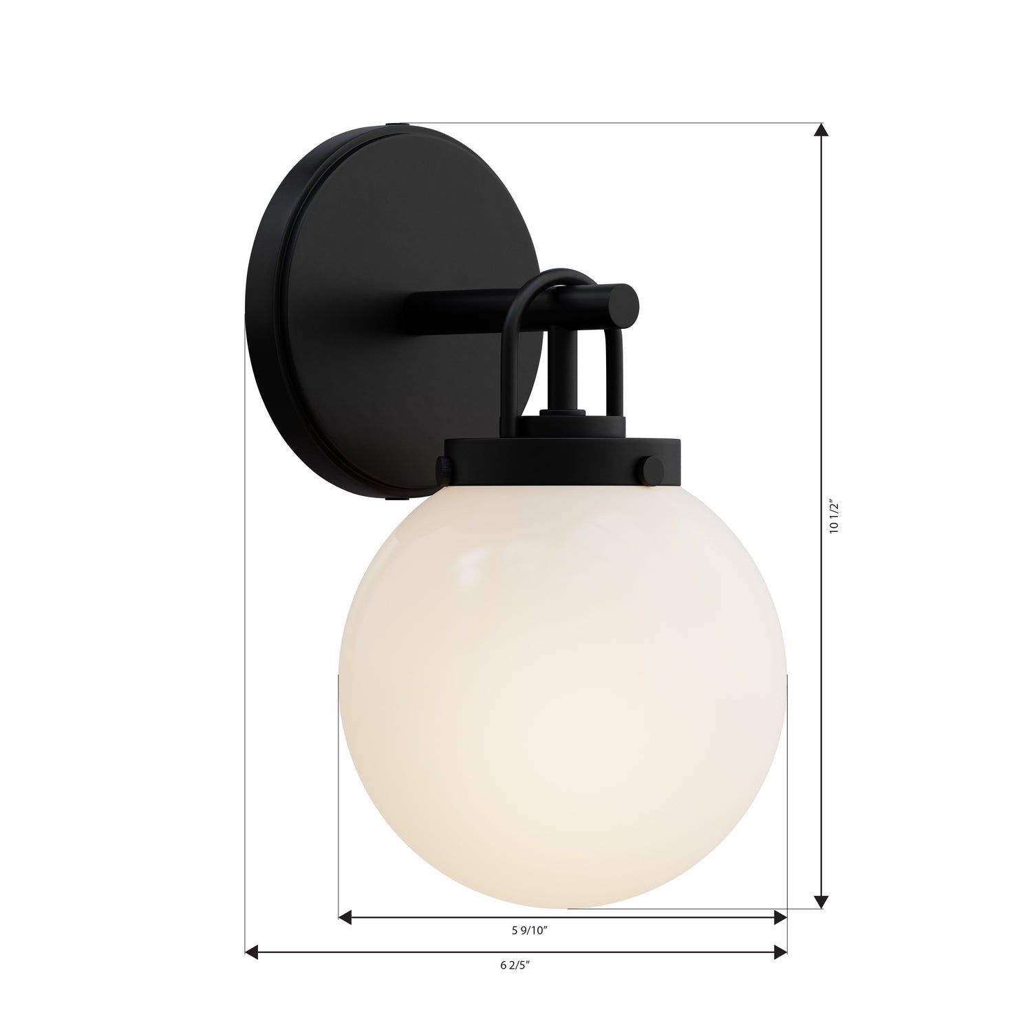 Applique de salle de bain 1 lumière | Ortesa