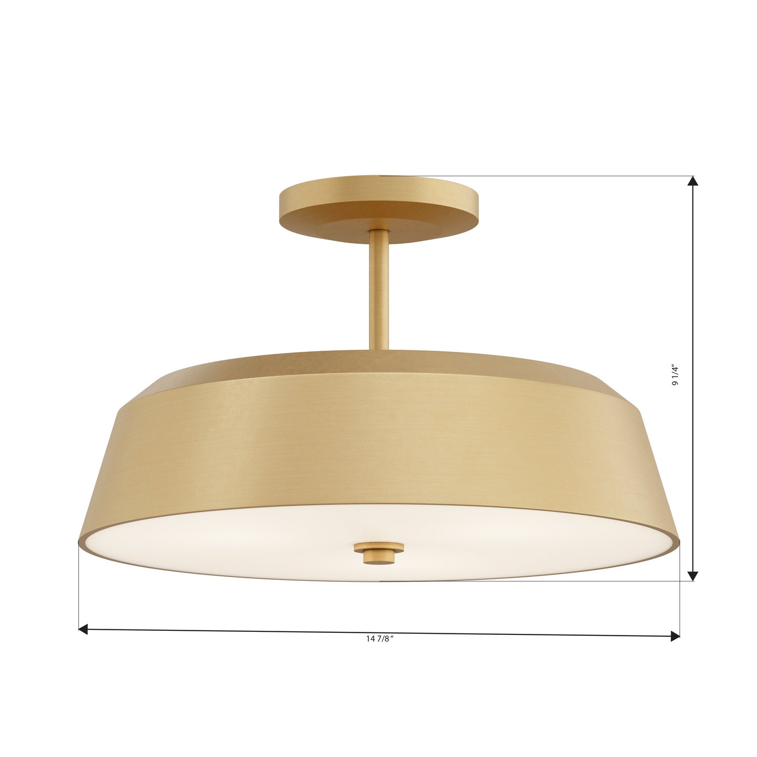 Semi-plafonnier 3 lumières | Trellwyn