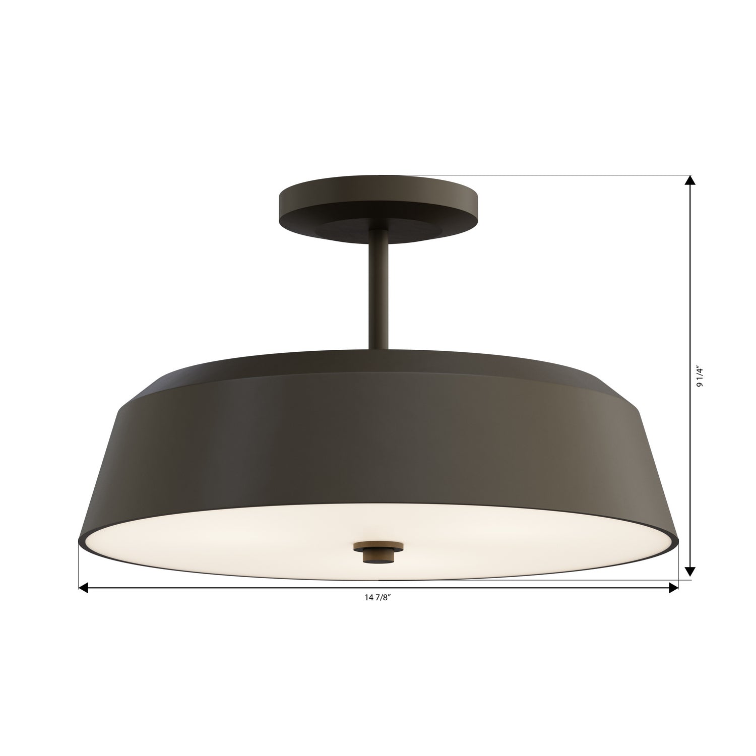 Semi-plafonnier 3 lumières | Trellwyn