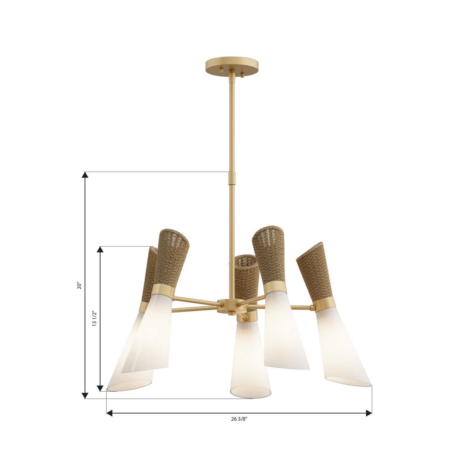 Lustre 5 lumières | Vantrel