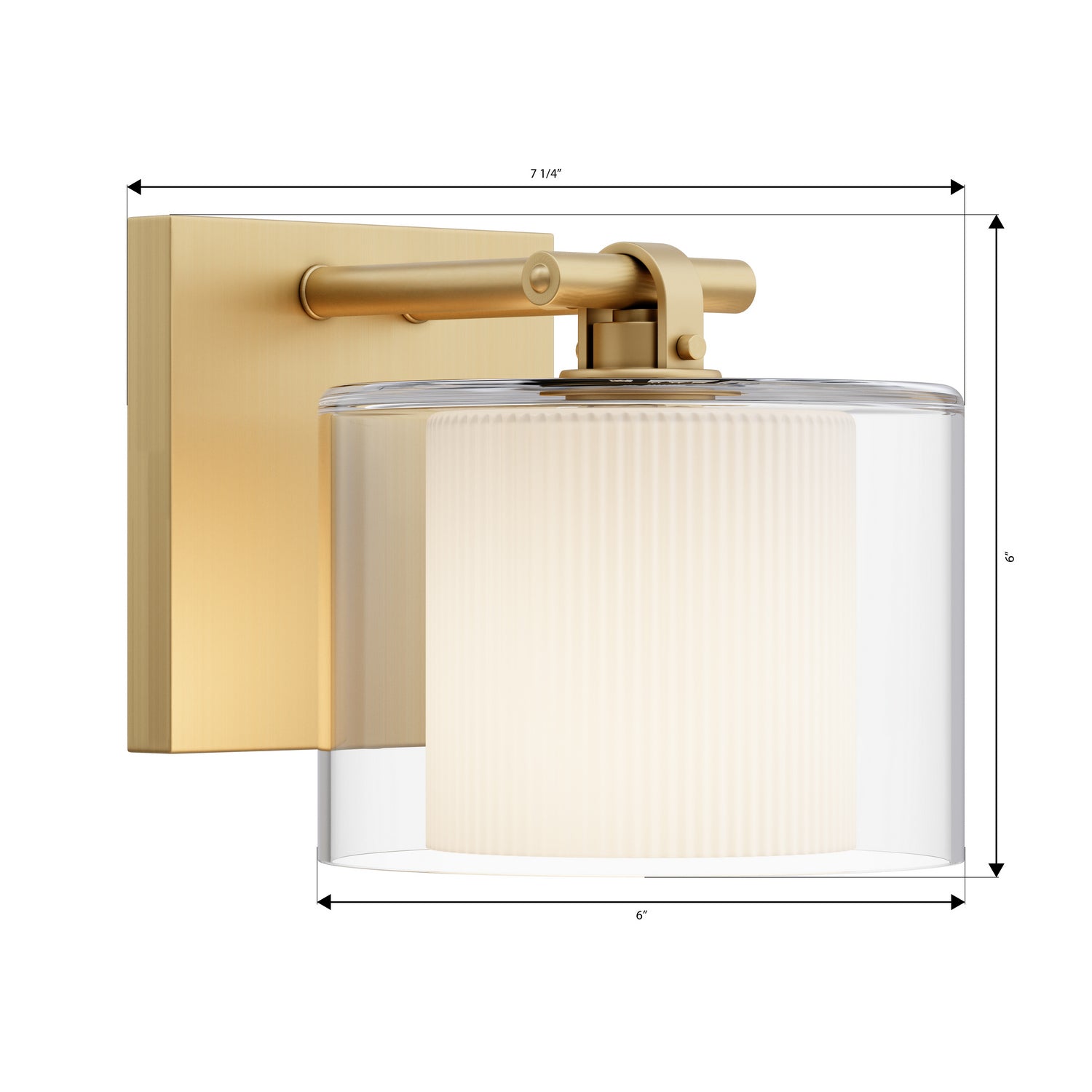 Applique de salle de bain 1 lumière | Seville