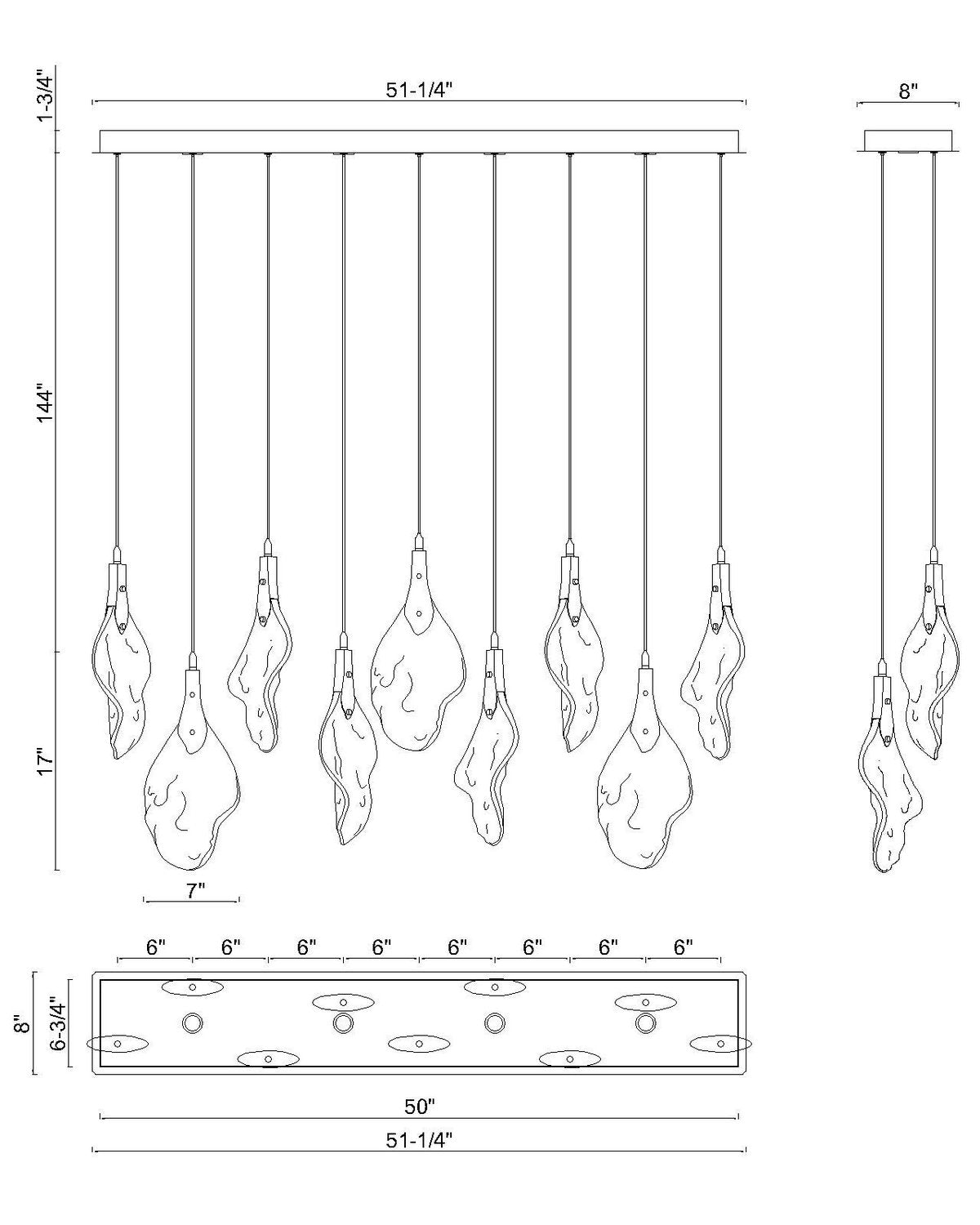 Lustre linéaire DEL | Jateo