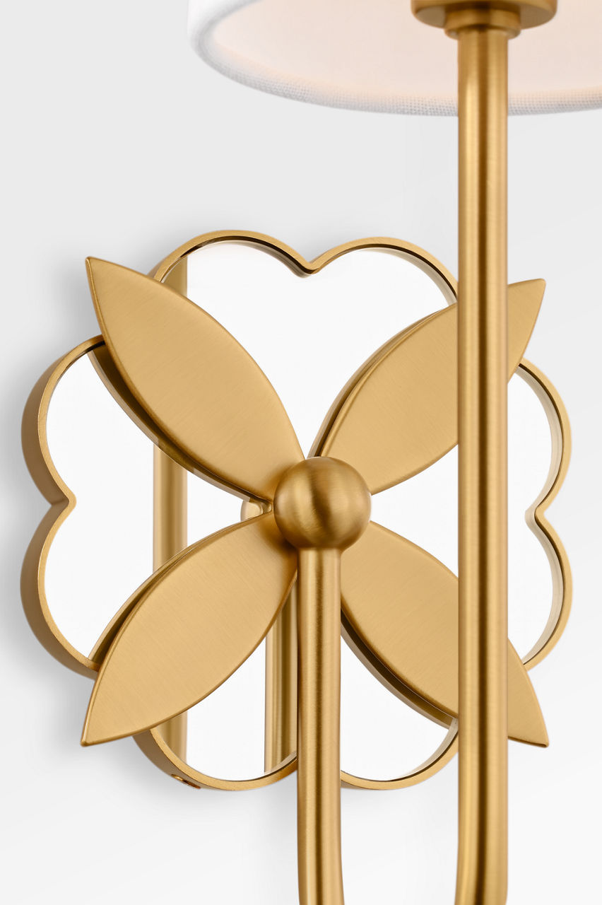 Applique murale 1 lumière | Burnished Brass | Spencer
